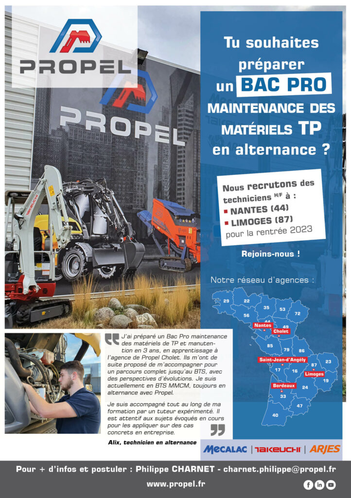 Propel recrute techniciens apprentissage