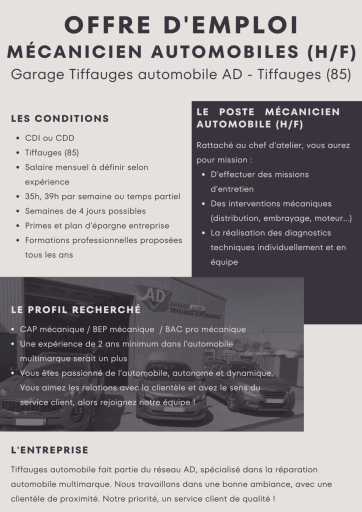 offre tiffauges automobiles